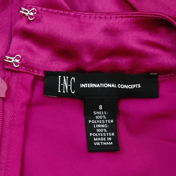 I.N.C Draped Neck Wide Leg Jumpsuit, 8 - Picture 5 of 5